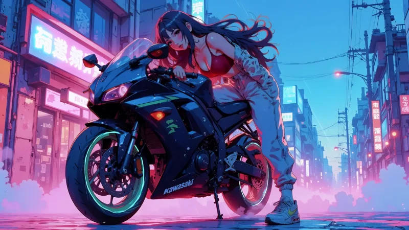 Anime Kawasaki Ninja