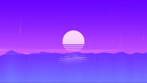 Purple Horizon Minimalist
