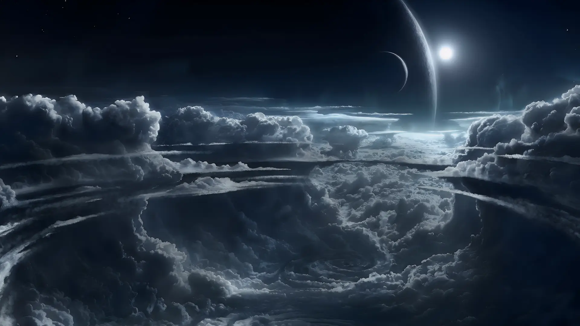 Celestial Horizon Above the Storm live wallpaper for desktop