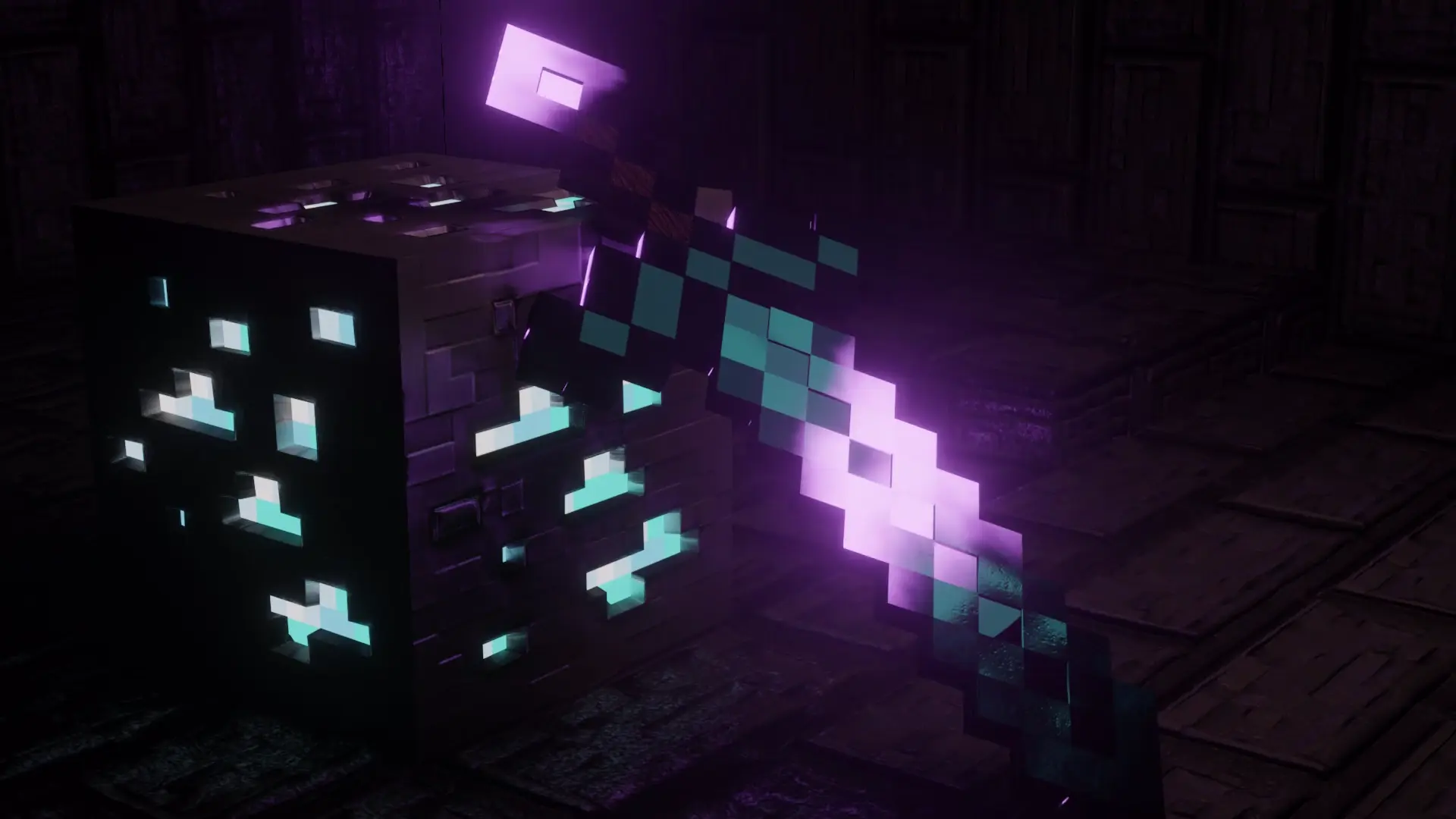 Minecraft Blade of Enchantment live wallpaper for desktop