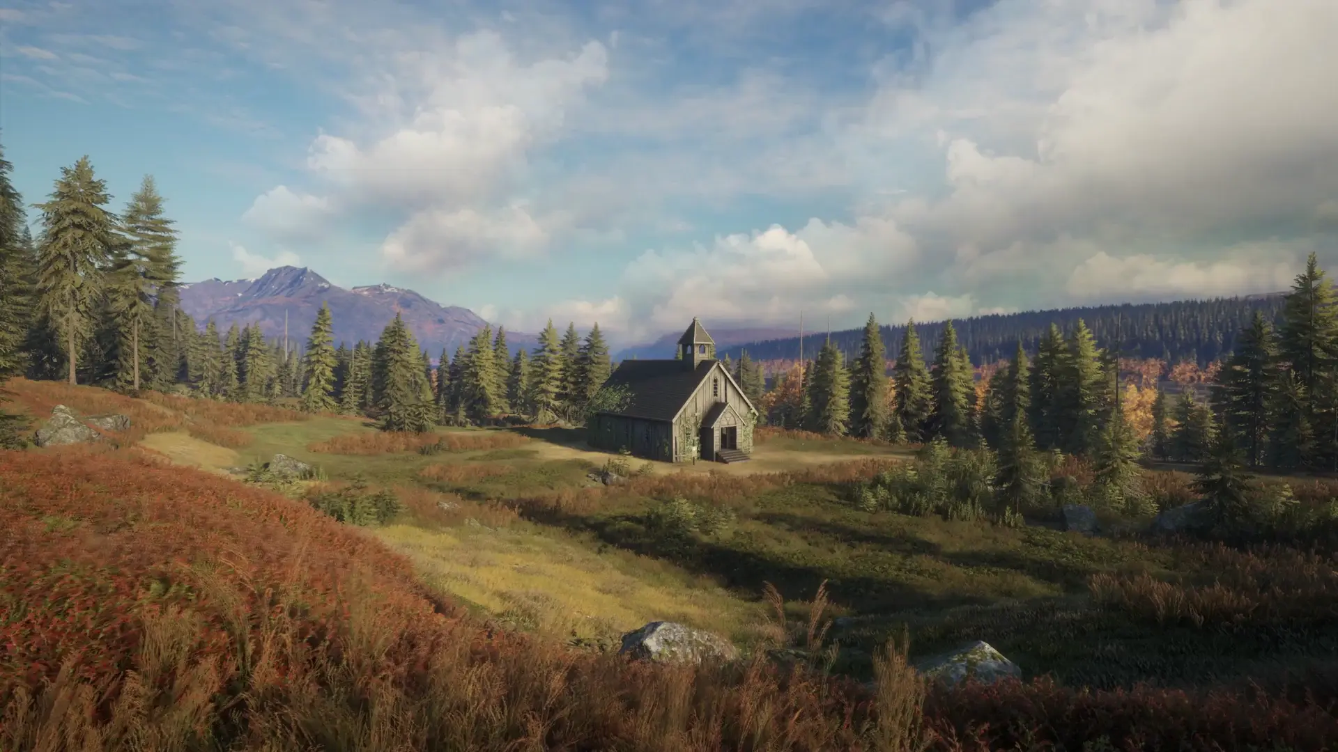 Old Mountain Church live wallpaper for desktop