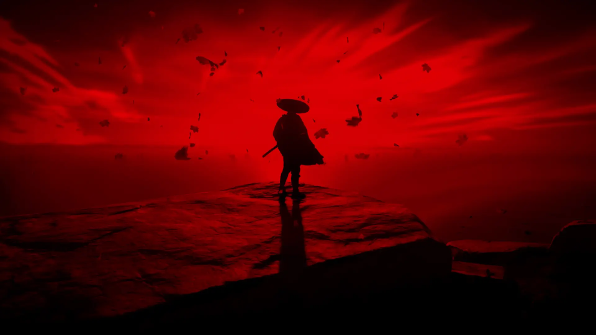 Shadow Samurai Red Eclipse live wallpaper for desktop