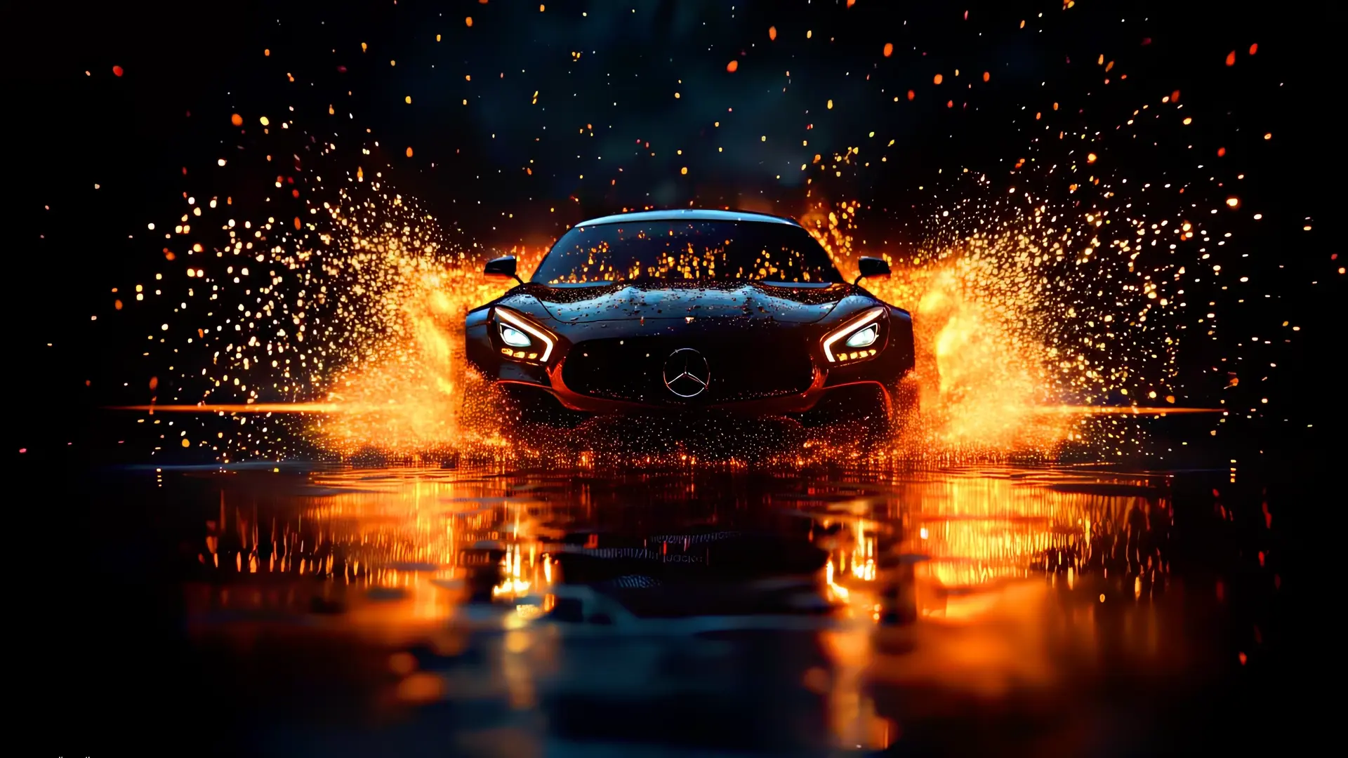 Mercedes Ignition live wallpaper for desktop