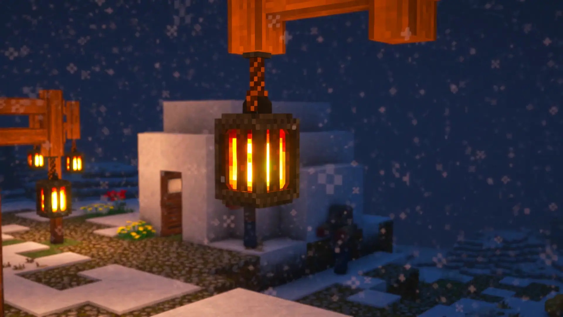 Minecraft Winter live wallpaper for desktop