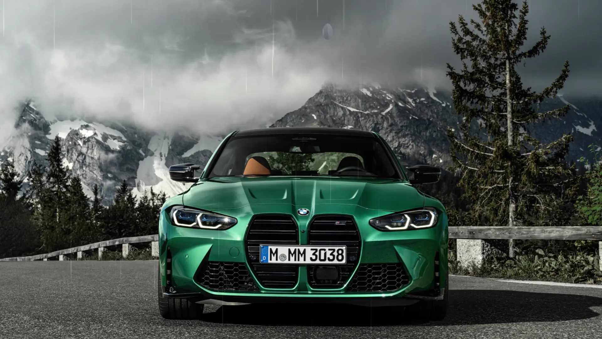 Emerald BMW M4 live wallpaper for desktop