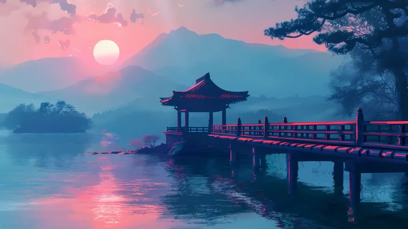 Sunset Serenity Pavilion