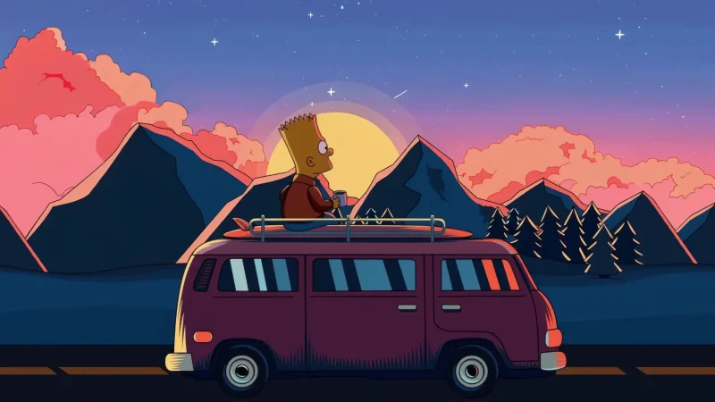 Bart’s Sunset Road Trip