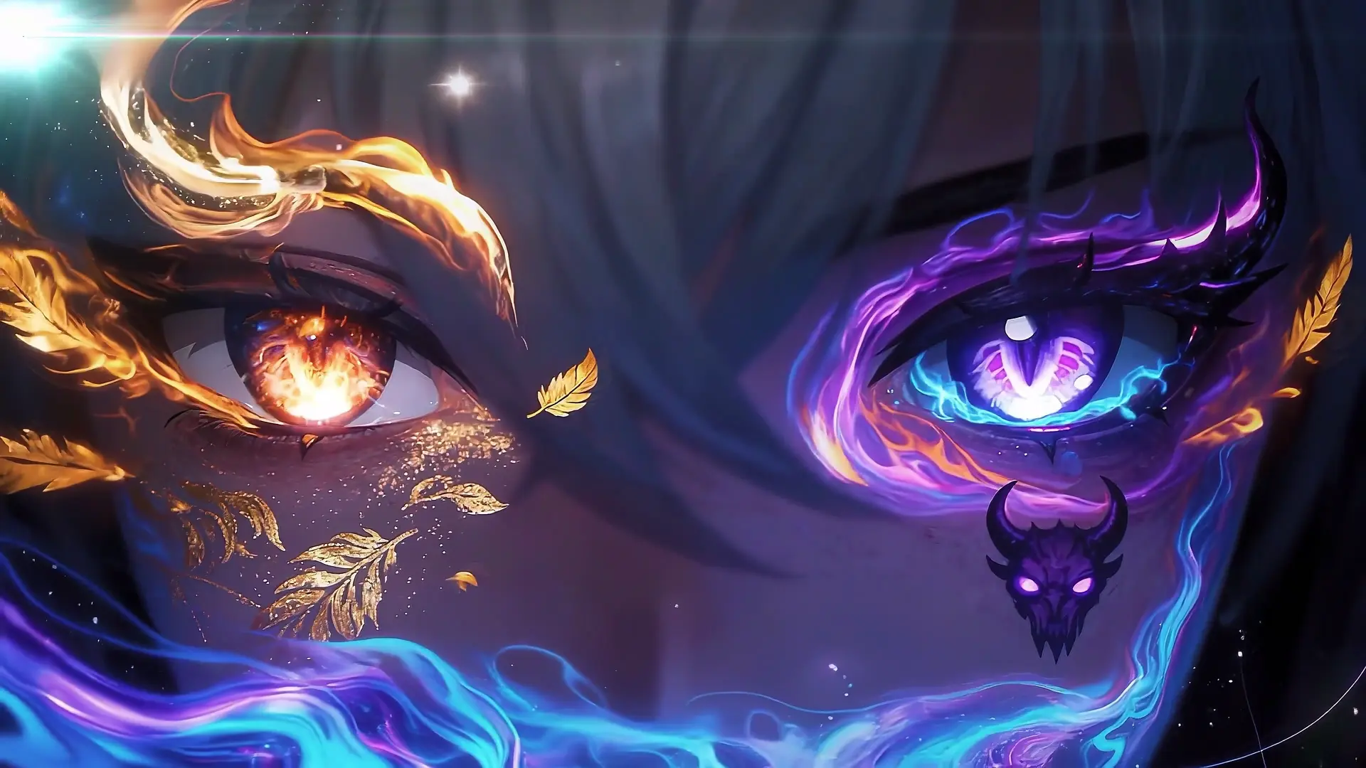 Galbrena Dual Energy Eyes live wallpaper for desktop