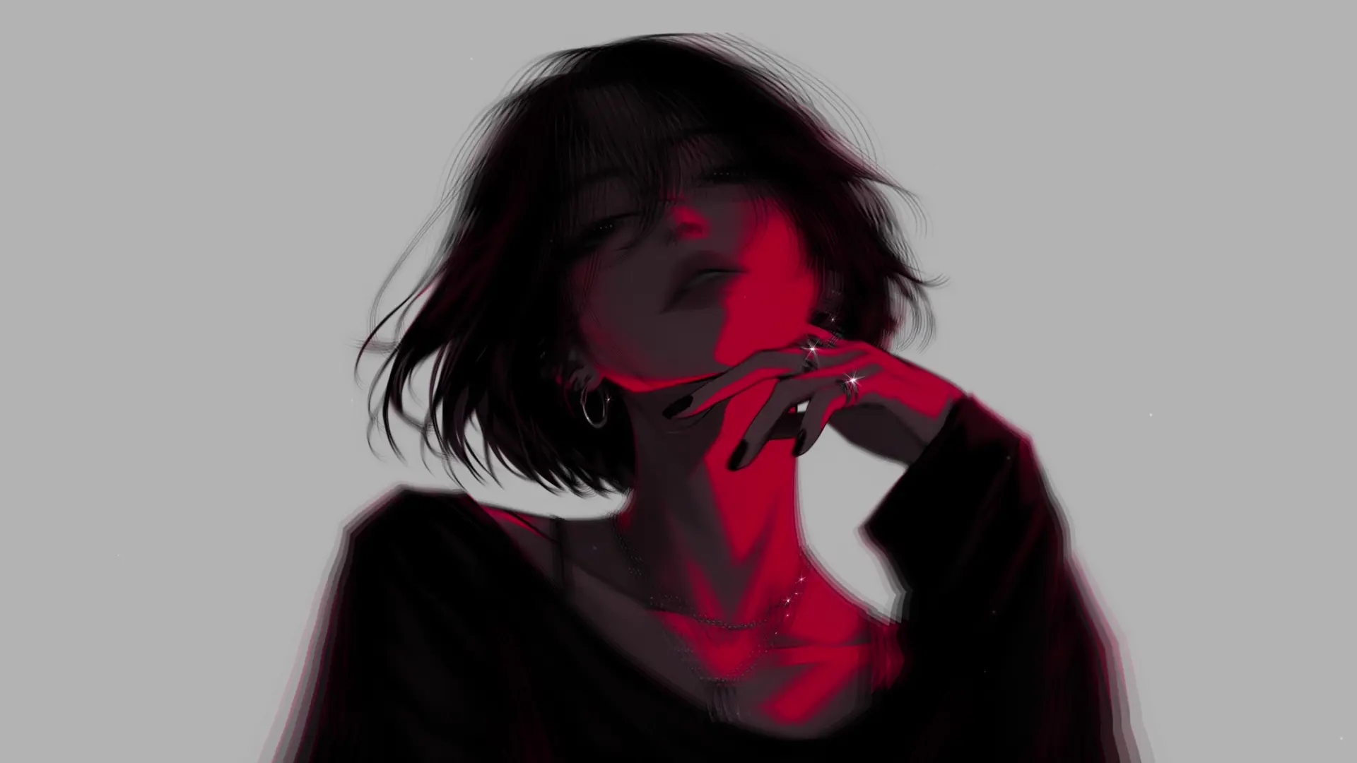 Between Shadow and Red live wallpaper for desktop