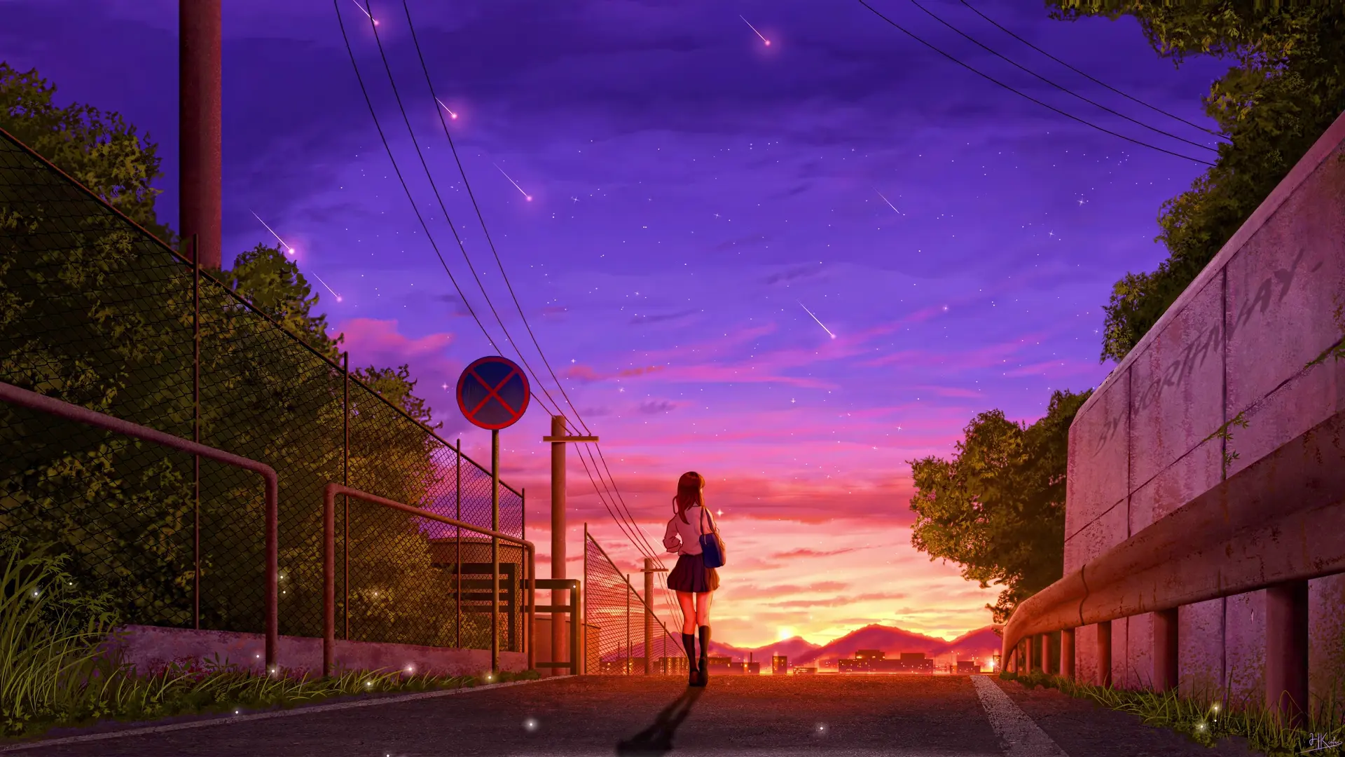 Girl Walking live wallpaper for desktop