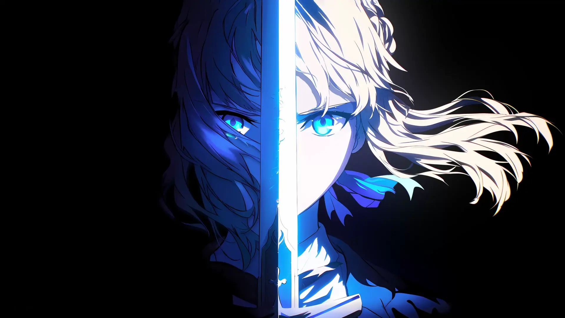Saber Excalibur Dual Light live wallpaper for desktop