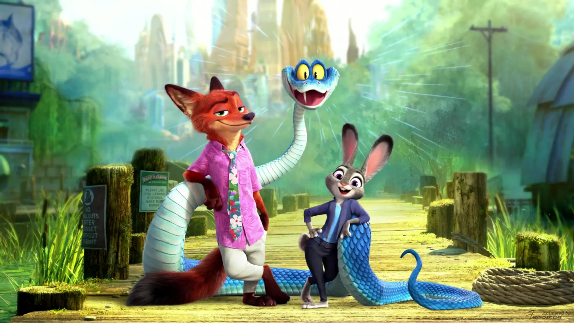 Zootopia 2 Trio Heroes live wallpaper for desktop