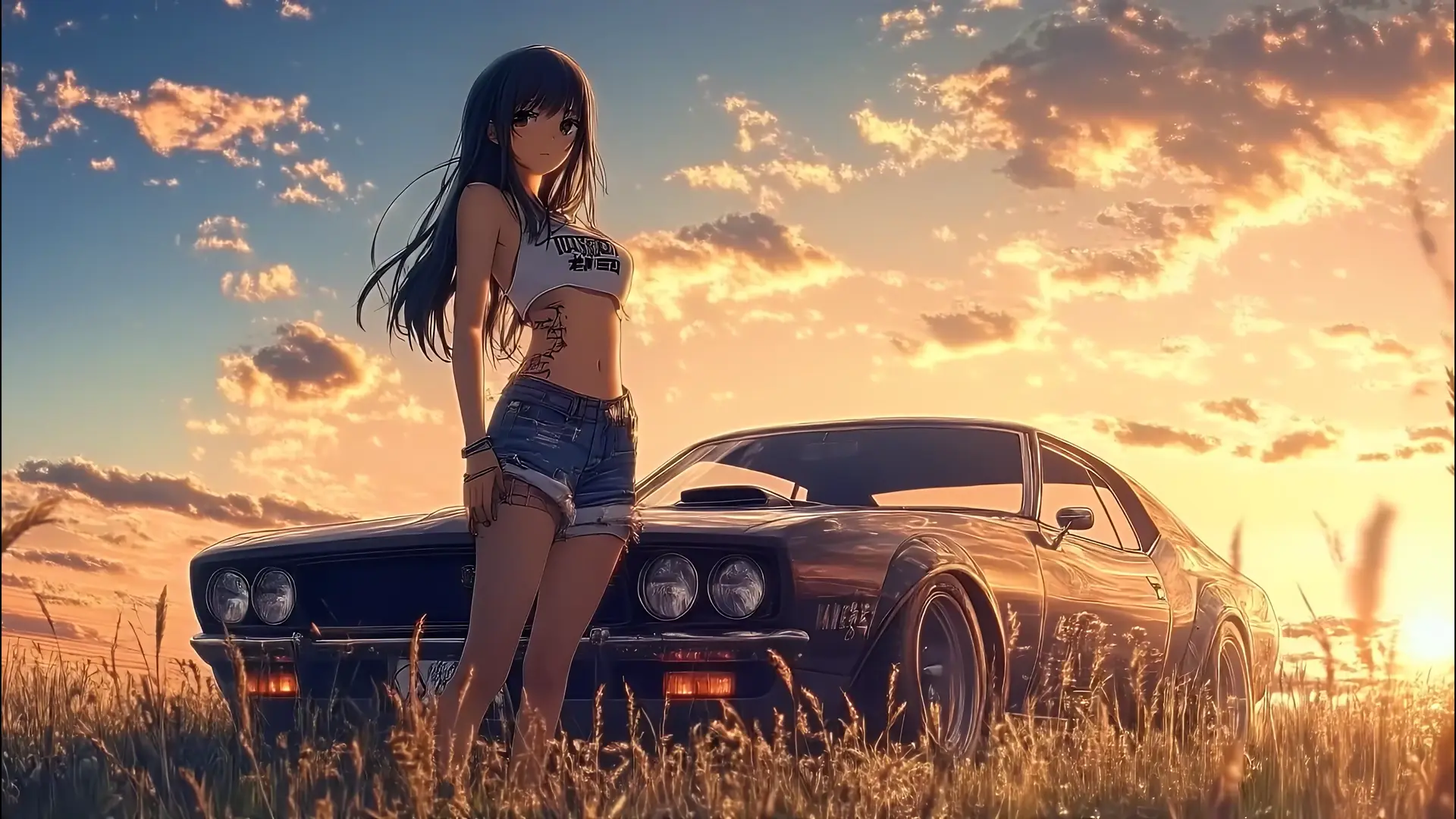 Sunset Drift live wallpaper for desktop