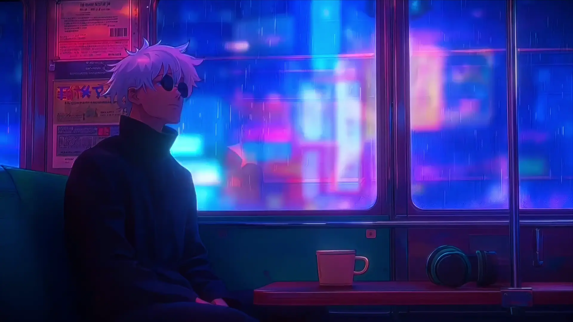 Gojo Satoru Train live wallpaper for desktop