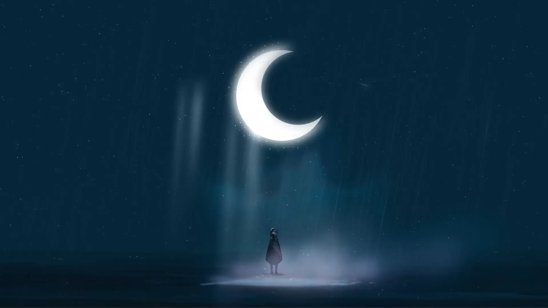 Minimalist Night Scene live wallpaper for desktop