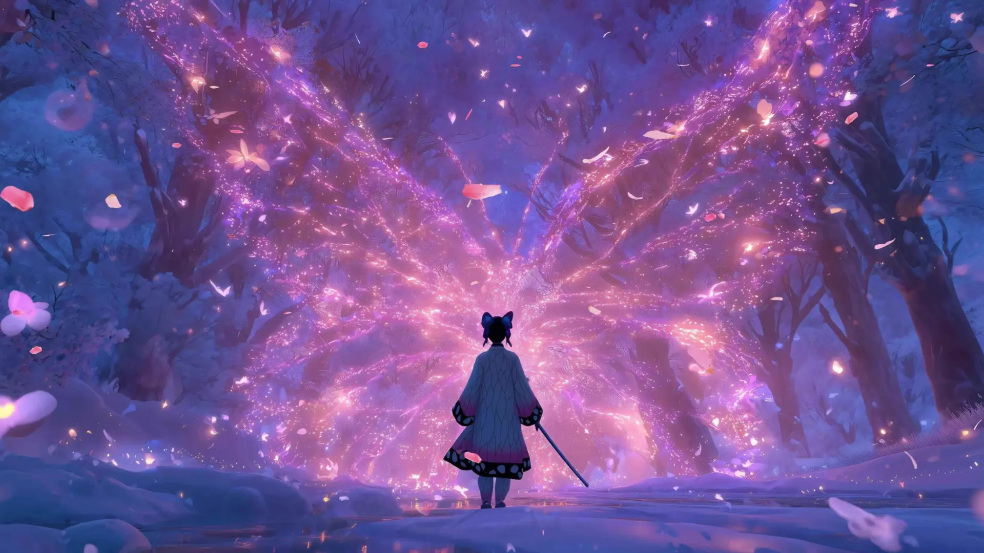 Butterfly Bloom Sword Spirit Forest live wallpaper for desktop