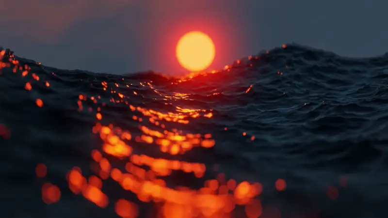 Molten Horizon Ocean Glow