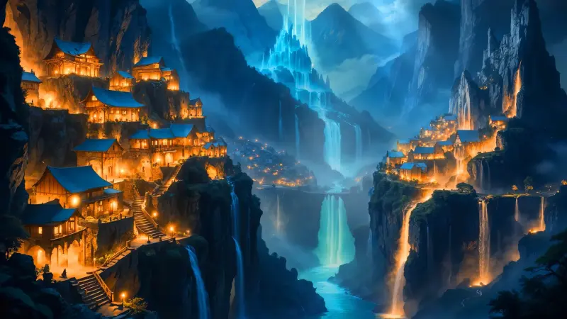 Lantern Valley Waterfall