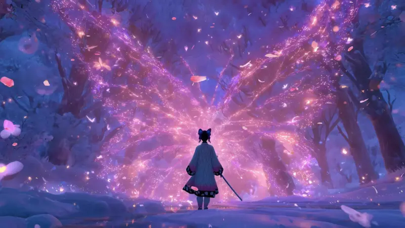 Butterfly Bloom Sword Spirit Forest