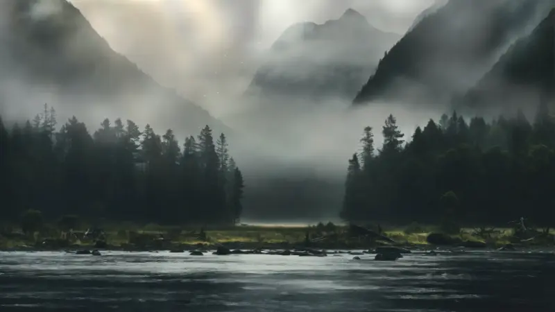 Silent Valley Mist River