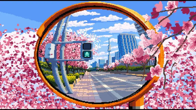 Pixel Sakura City Loop