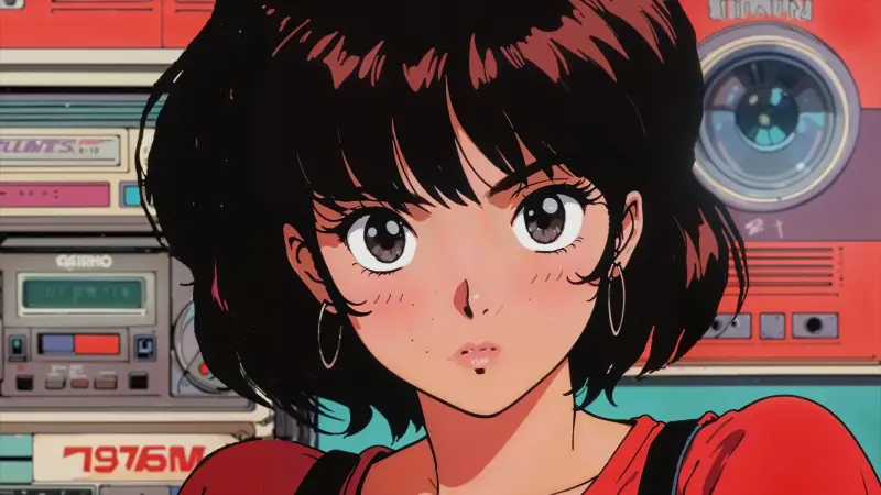 Retro Anime Girl