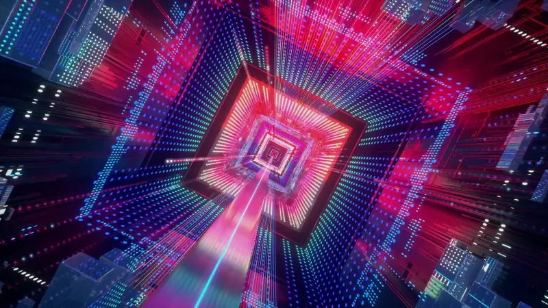 Neon Infinity Tunnel