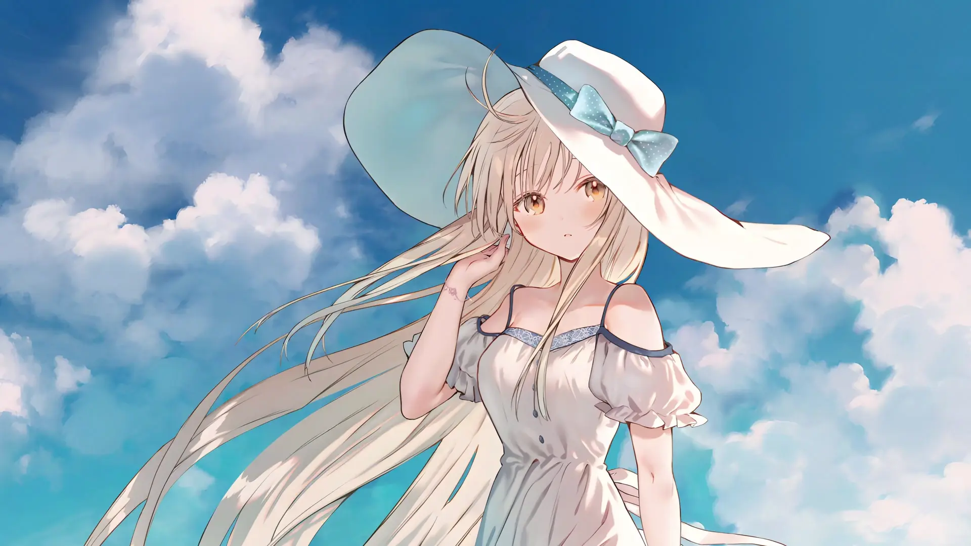 Mahiru Shiina Summer Sky live wallpaper for desktop