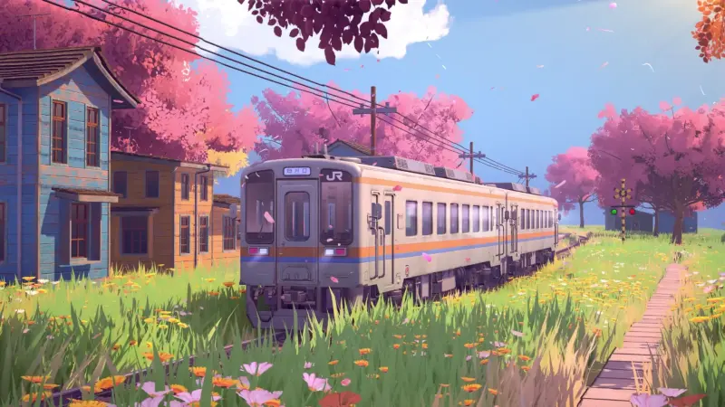 Cherry Blossom Train
