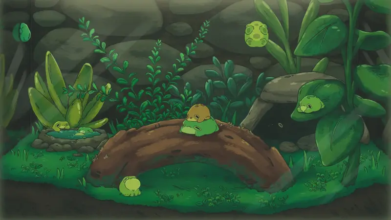Cute Frogs Terrarium