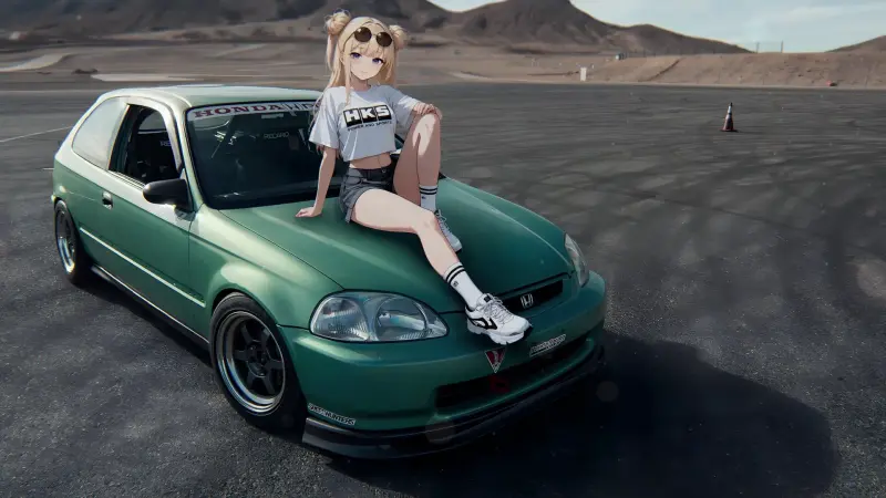 Honda Civic EK Anime Drift