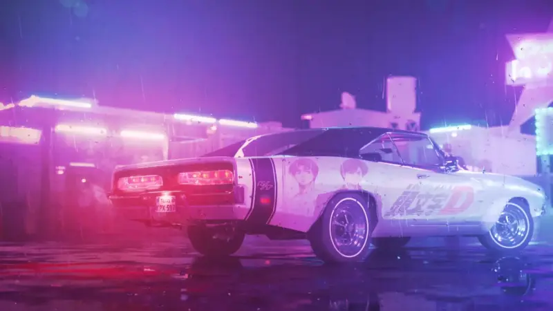 Dodge Charger R/T Neon Anime