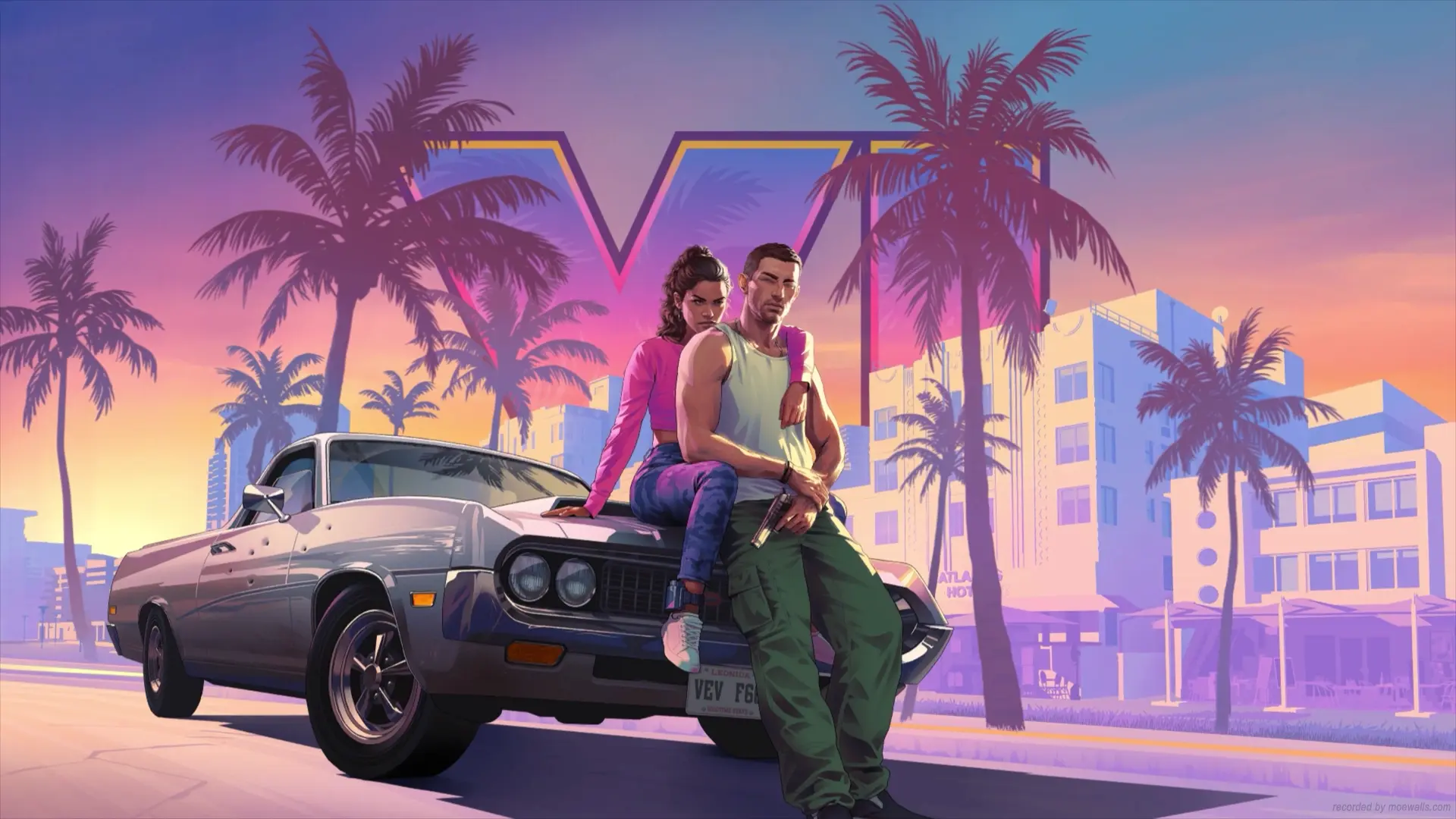 Lucia et Jason à Vice City live wallpaper for desktop
