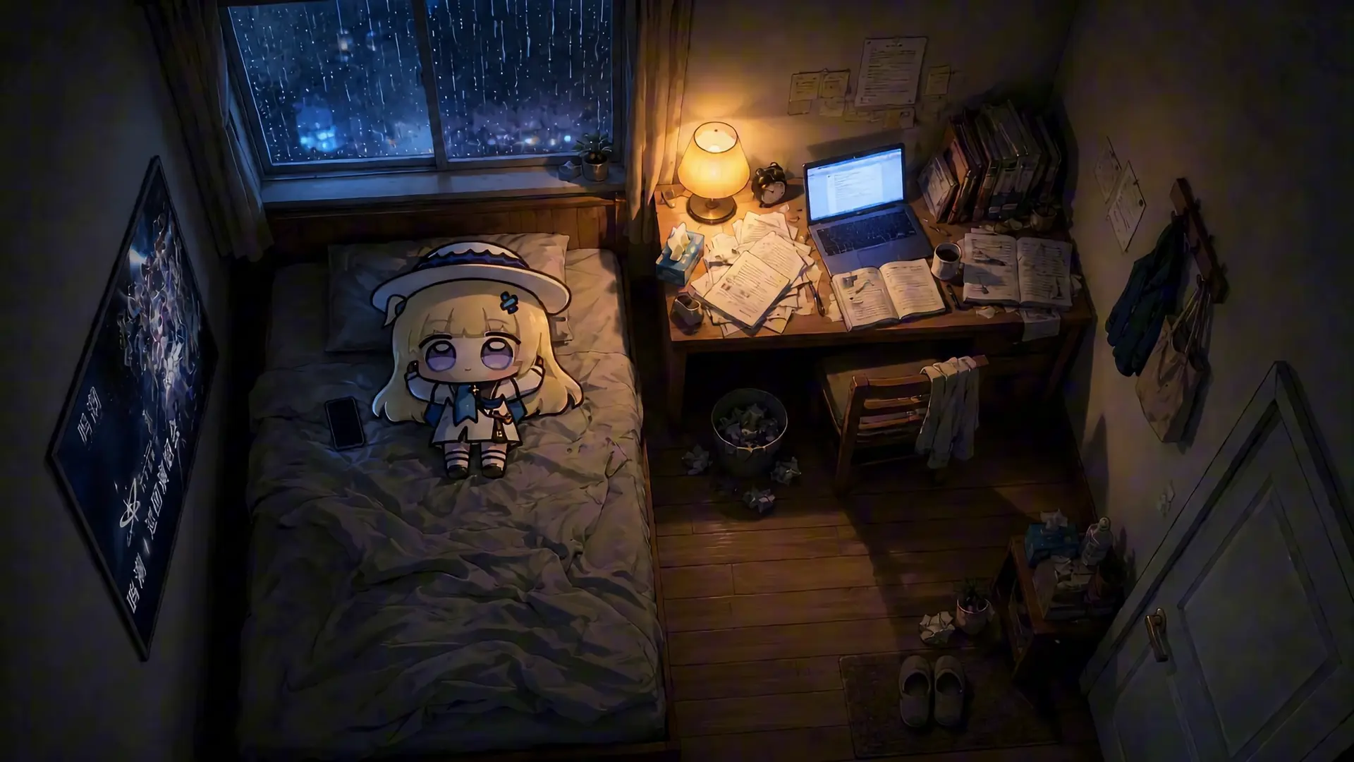 Phoebe Cozy Bedroom live wallpaper for desktop