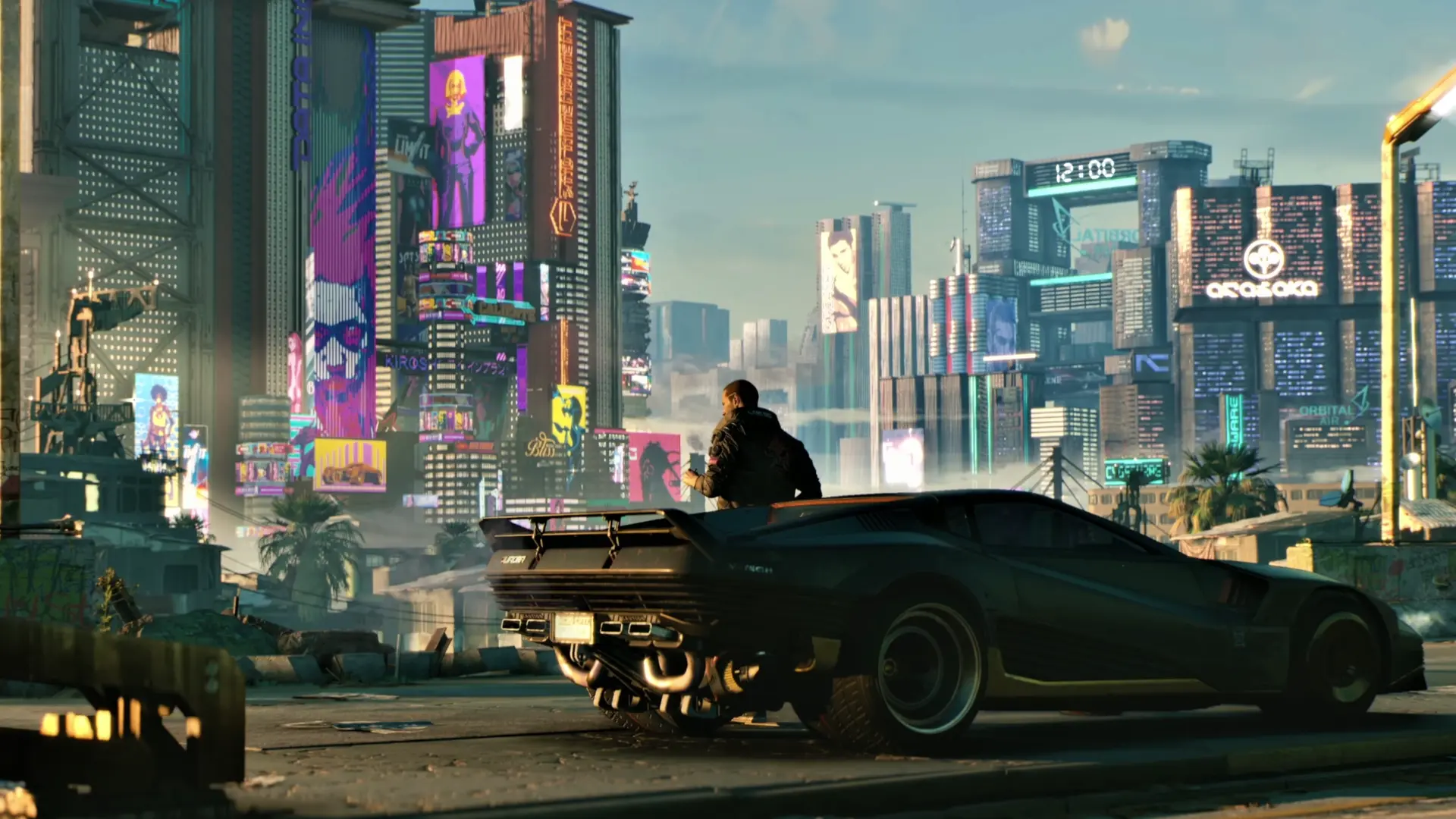 Cyberpunk 2077 Night City fondo animado para escritorio