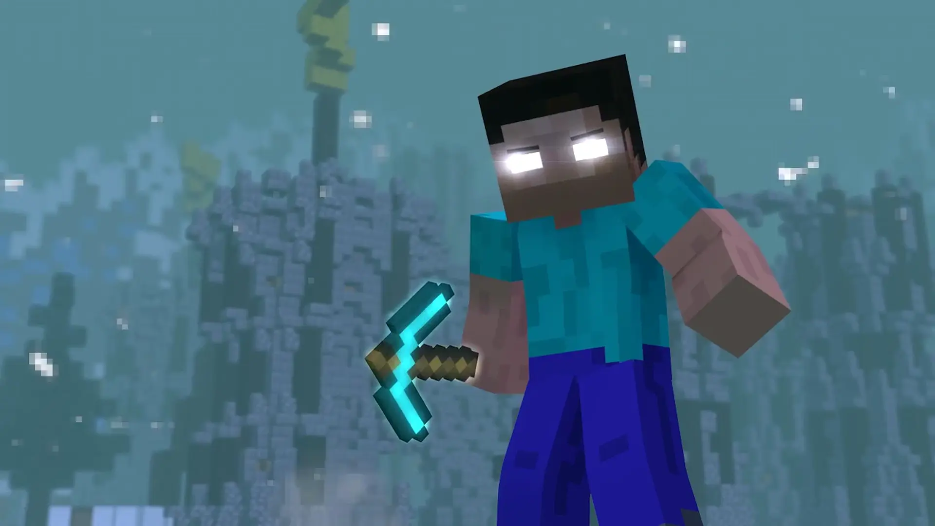 Herobrine Minecraft live wallpaper for desktop