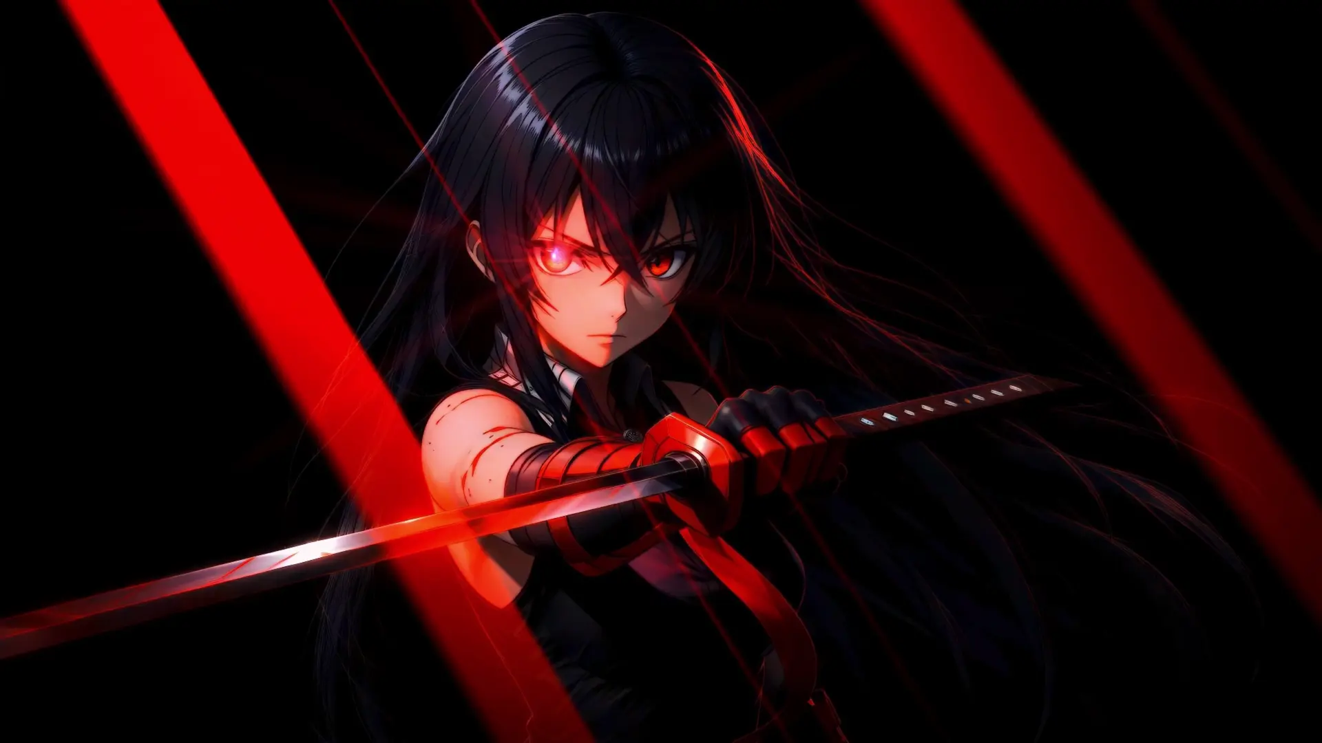 Akame Crimson Slash Akame ga Kill live wallpaper for desktop