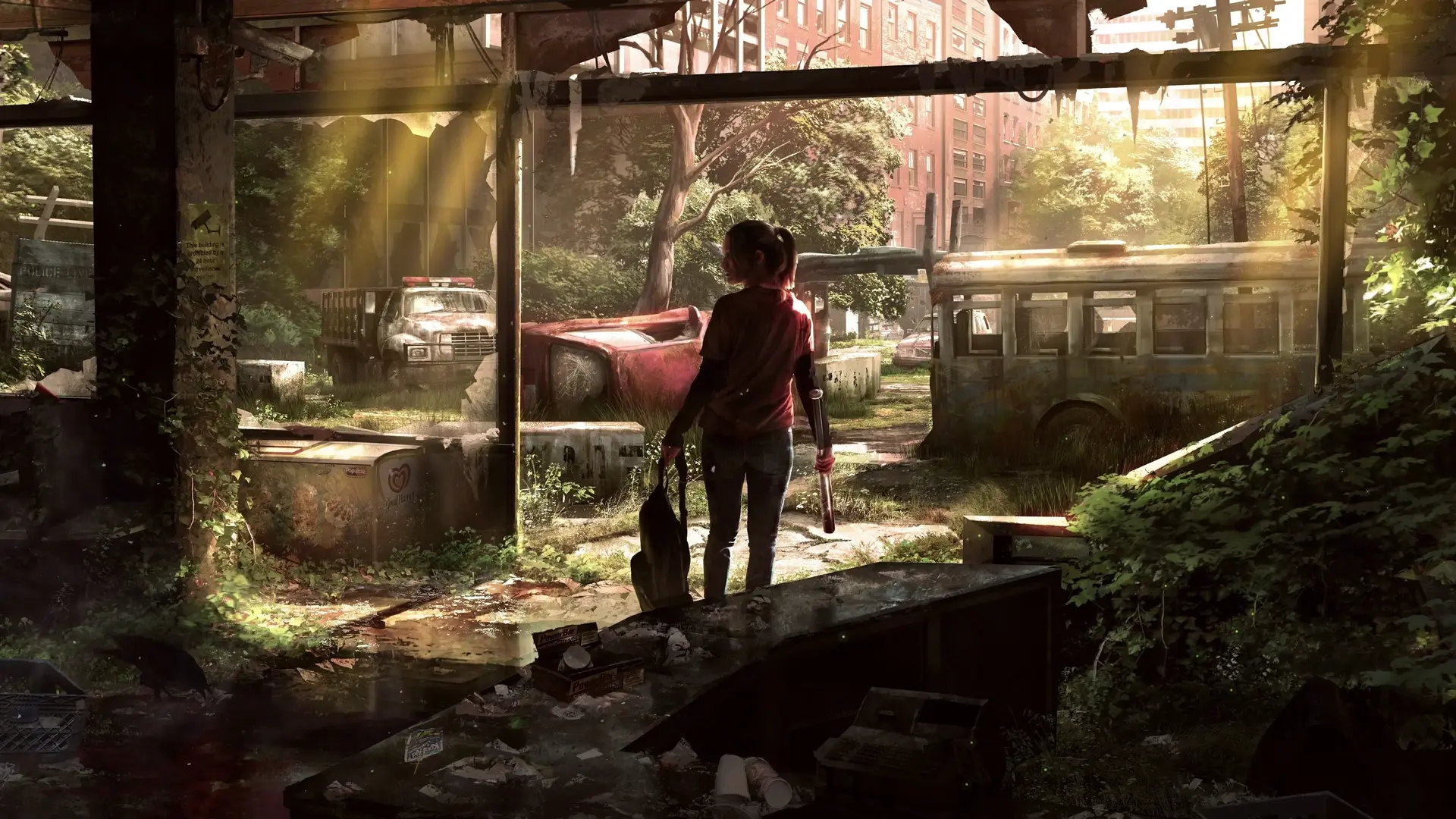 Ellie Abandoned City The Last of Us live wallpaper for desktop